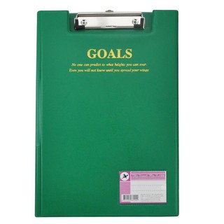 คลิปบอร์ด F/C สีเขียว ตราม้า H-035 Clipboard F / C Green, Horse Brand H-035