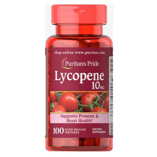 Lycopene 10 mg [ 100 เม็ด ] Puritan's Pride