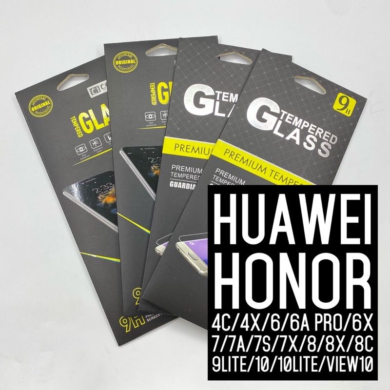 HUAWEI HONOR SERIES - ฟิล์มกันรอยกระจกนิรภัย 9H HONOR 9 LITE 1O 1OLITE VIEW 10 8C 8X 7S 7A 7X