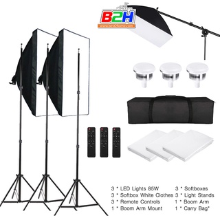 ชุดไฟ 85W SOFTBOX LIGHTING SET3  รับประกัน 30 วัน