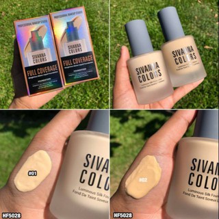 HF5028 Sivanna weightless matte liquid FOUNDATION ครีมรองพื้นที่เน้นปกปิด