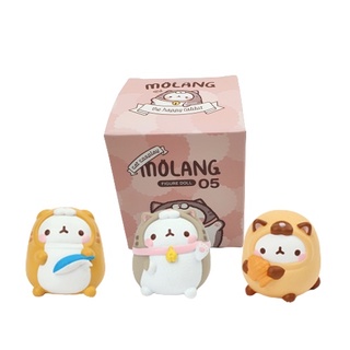 ตุ๊กตาฟิกเกอร์ Molang Vol5 Random Mystery Box ขนาดเล็ก ของเล่นสําหรับเด็ก