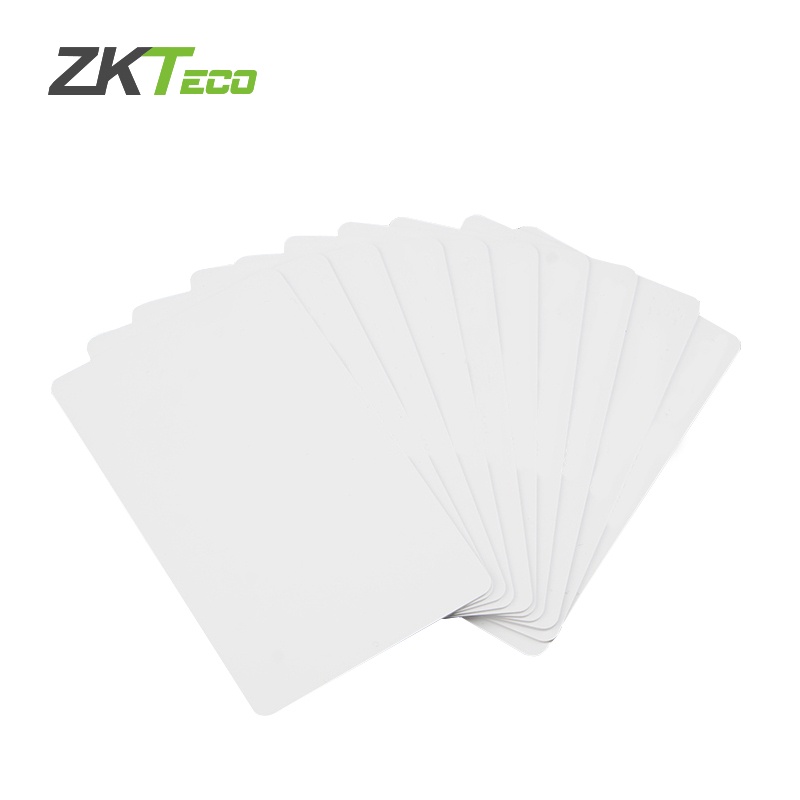 ZKTeco 10 ใบ บัตรคีย์การ์ด 13.56Mhz Mifare card S50 RFID Card แบบอ่านอย่างเดียว บัตรเปล่าพร้อมรหัส