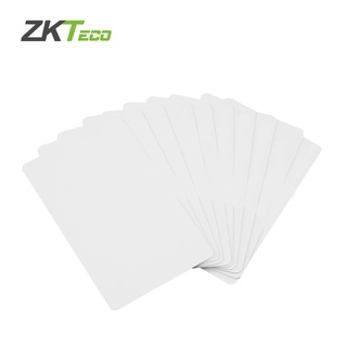 ZKTeco 10 ใบ บัตรคีย์การ์ด 13.56Mhz Mifare card S50 RFID Card แบบอ่านอย่างเดียว บัตรเปล่าพร้อมรหัส