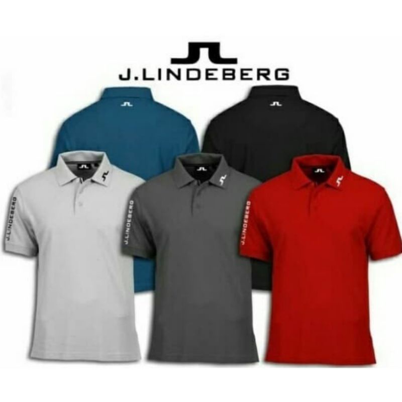 J.lindeberg Golf J Lindeberg เสื้อโปโล คอปก สําหรับผู้ชาย