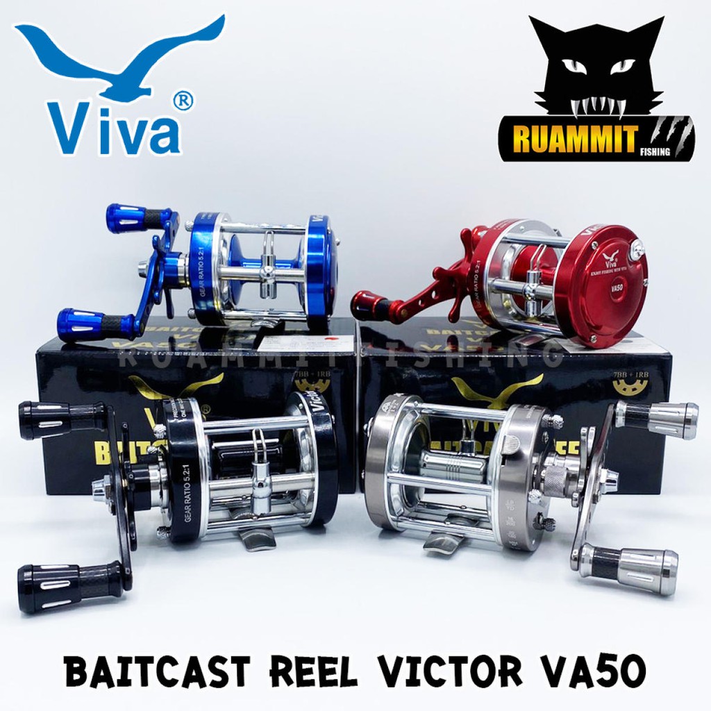 รอกตกปลา รอกเบท วีว่า VIVA BAITCAST REEL VICTOR VA50