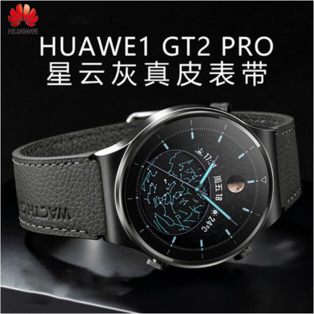 เหมาะสําหรับhuawei GT2/3/4 46 มม./GT3/2 Proสายนาฬิกาหนังแท้HUAWEI watch3/4Pro/gt/Glory Magic2/GS3/GS Proธุรกิจ 22 มม.สายรัดข้อมือ