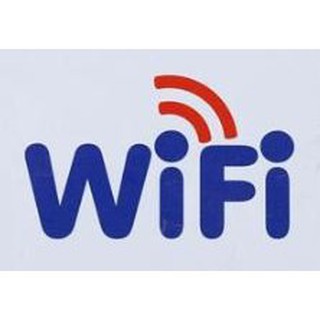 ป้ายสัญลักษณ์ " WIFI " ขนาด 10x10cm จำนวน 2อัน/แพ็ค ไวไฟ ACRYLIC SIGNAGE