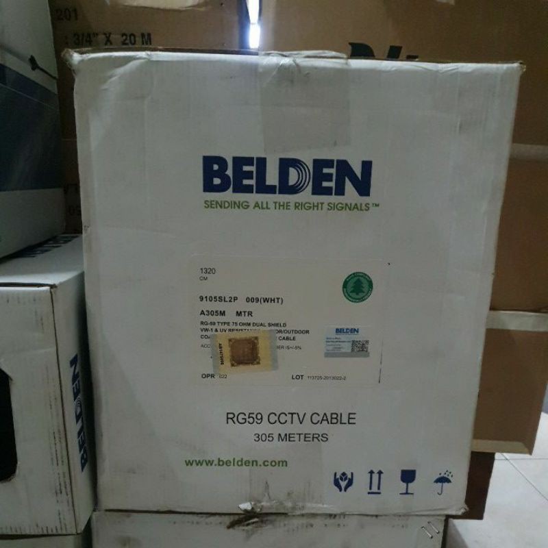 สายกล้องวงจรปิด + POWER RG59 RG 59 BELDEN RETAIL