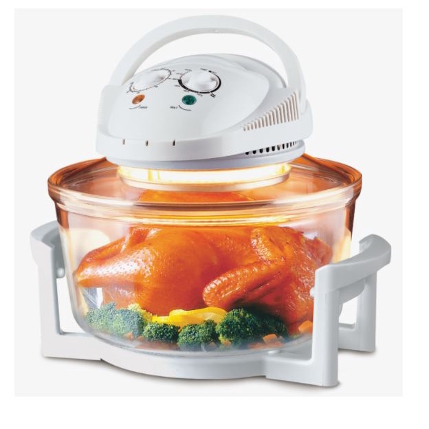 SMARTHOME หม้ออบลมร้อน MV-009 หลอดฮาโลเจน ความจุ 12 ลิตร กำลังไฟ 1200W  หม้ออบ ลมร้อน ฝาอบ กระจก ไฟฟ