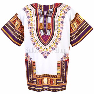 Dashiki African Shirt Cotton Hiphop เสื้อจังโก้ เสื้ออินเดีย เสื้อแอฟริกา เสื้อฮิปฮอป เสื้อโบฮีเมียน ad12wv2