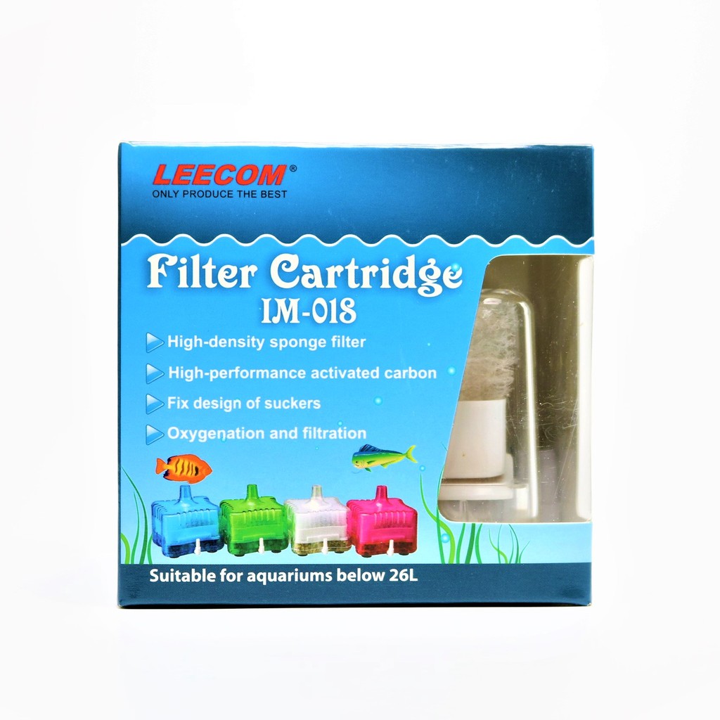 LEECOM Filter Cartridge IM-018 (กล่องกรองน้ำ พร้อมใยกรอง และถ่านคาร์บอน ดูดซับสารพิษ ของเสีย น้ำใสสะ