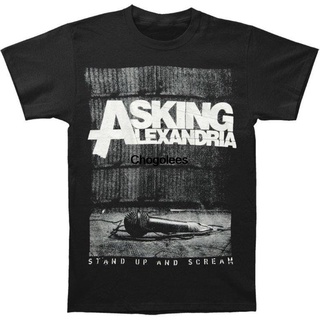 เสื้อยืด พิมพ์ลาย ASKING ALEXANDRIA Get Up And Scream Never Worn สําหรับผู้ชาย