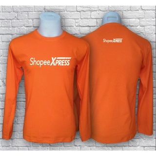 เสื้อแขนยาว Shopee Express ลายสกรีนหน้า-หลัง ราคาถูก ผ้าคอตตอน100%32