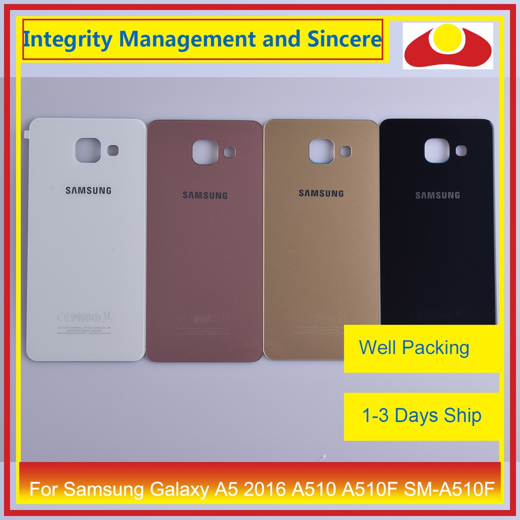 Original สําหรับ Samsung Galaxy A5 2016 A510 A510F SM-A510F แบตเตอรี่ด้านหลังด้านหลังฝาครอบกรณีแชสซี