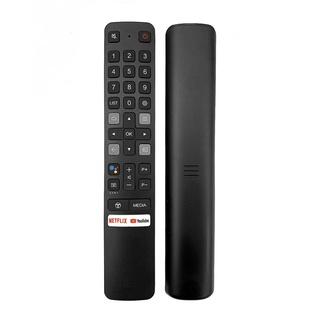Rc901V Fmr1 RC901V FMR7 สําหรับ Tcl Android 4K Led รีโมททีวีบลูทูธควบคุมด้วยเสียง Rf / เน็ตฟลิกซ์ Youtube Apps