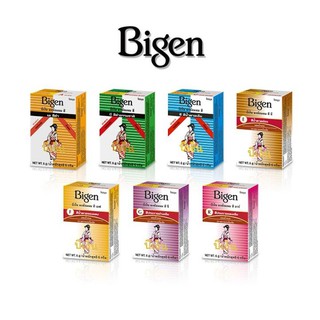 Bigenบีเง็นผงย้อมสีผม 6g. มีทั้งหมด7สี