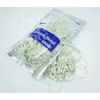 หนังยางสีขาว ทนความร้อน ใช้รัดแกนดัดผม มีความยืดหยุ่นสูง มี 2 ขนาด บรรจุ 260g ต่อถุง คุณภาพดี