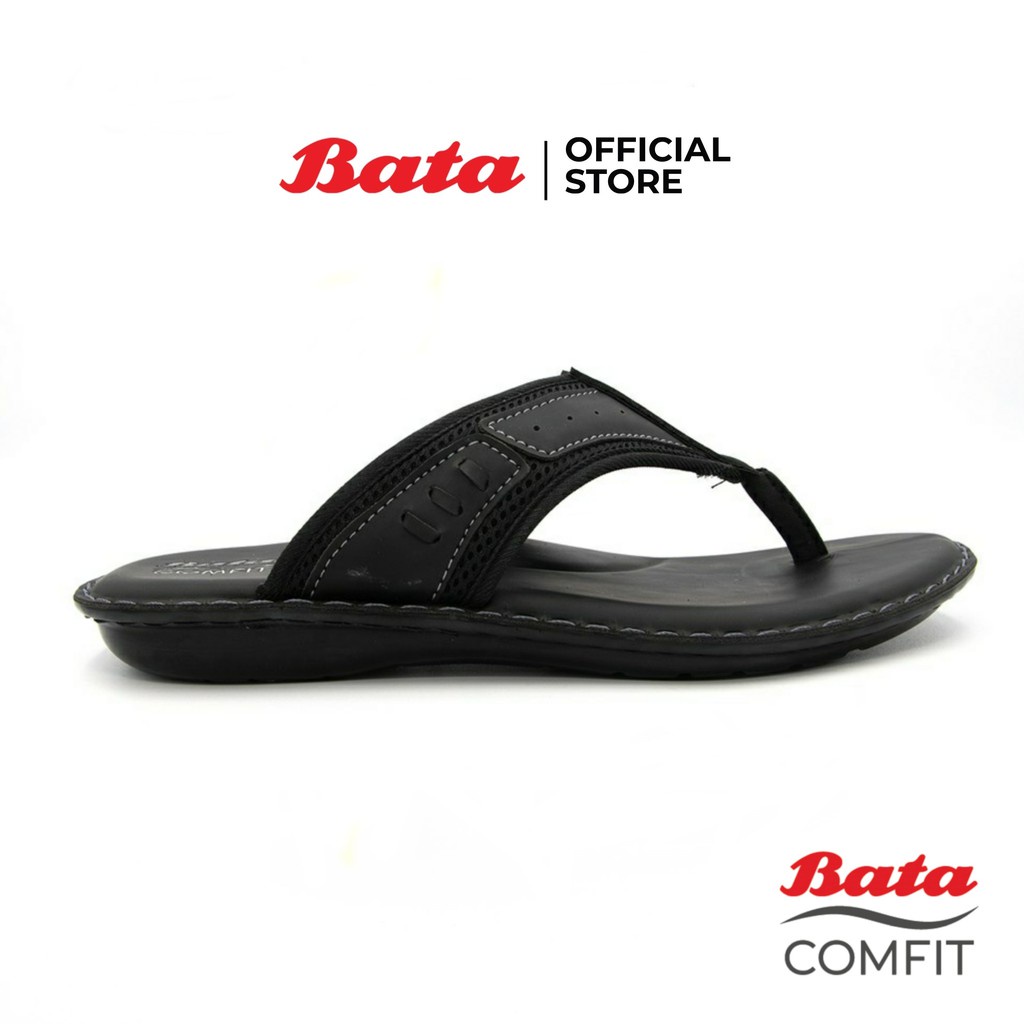 Bata MEN'S COMFIT Sandal รองเท้าแตะชายแบบหนีบ สีดำ รหัส 8716183
