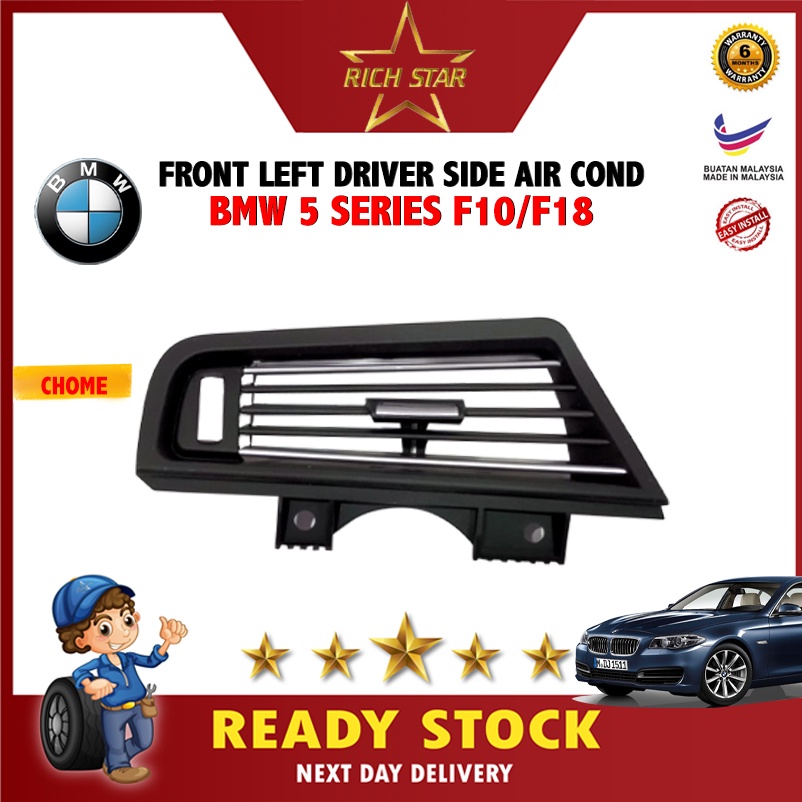 BMW 5 series/F10/F18 AIR COND ด้านหน้าด้านข้าง (A/C)AIR VENT/OUTLET/CHROME/BLACK/REPAIR/64229166893
