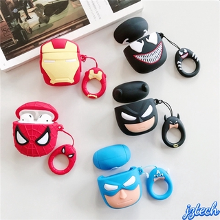 เคสหูฟังบลูทูธ ซิลิโคน ลายการ์ตูนฮีโร่ มาร์เวล อเวนเจอร์ สําหรับ Airpods 2 2