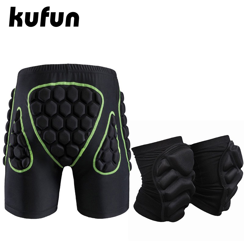 KUFUN ผู้ใหญ่เด็กสกีสะโพกก้นป้องกันเบาะสเก็ตอุปกรณ์ป้องกันสเก็ตบอร์ดเล่นสกีเข่า Pad เบาะสะโพกสโนว์บอร์ดเกราะป้องกันสะโพก