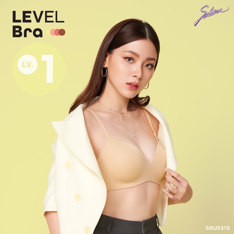 Sabina เสื้อชั้นใน รหัส SBU8310 Invisible Wire (ไม่มีโครง) ไม่ดันทรง รุ่น Pretty Perfect