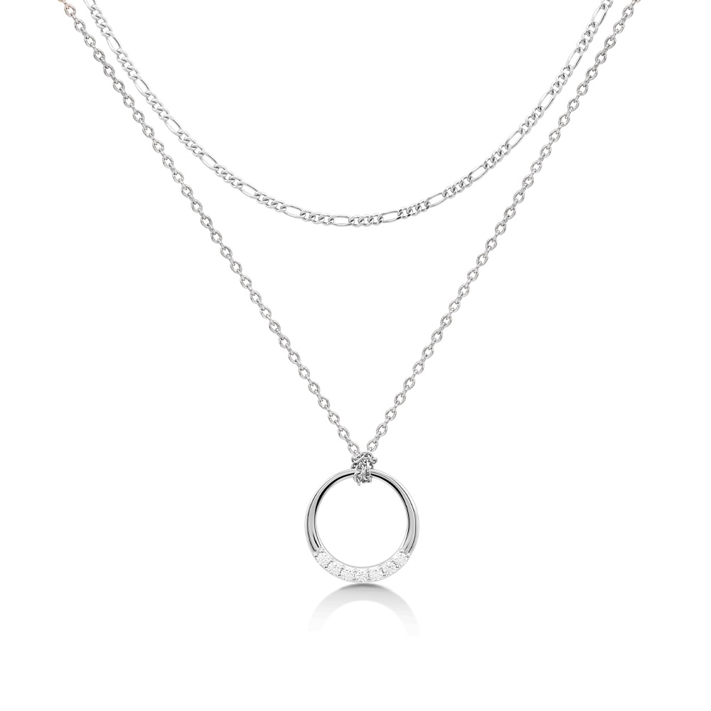 [Clearance] Jewellista สร้อยคอเลเยอร์ Sabrina เงินแท้ 925