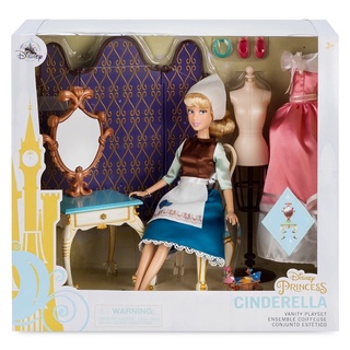 🎉สินค้ามาใหม่✨ตุ๊กตาซินเดอเรลล่าเซ็ทพิเศษ👑Cinderella Classic Doll With Vanity Play Set-11.5”👍🏻ของแท้!!ดิสนีย์อเมริกา 💯%