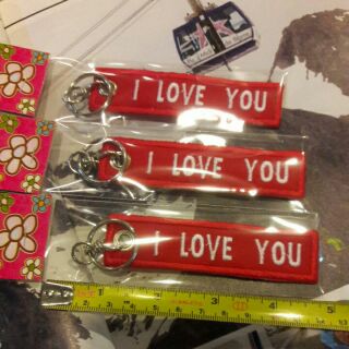 Frogmangear 
I Love You Key ring nylon tag 
พวงกุญแจ งานปักจักร2ด้าน
by ครูแว่น frogmangear