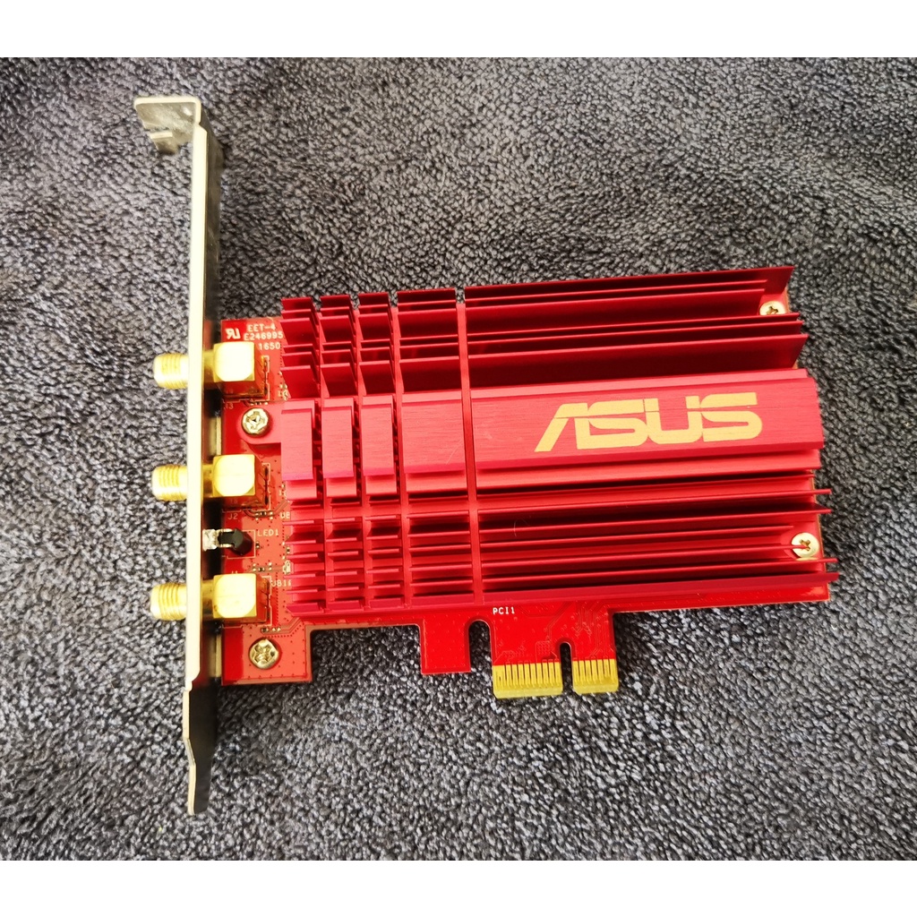 ASUS Wireless PCIe LAN PCE-AC68 DUAL BAND AC1900 สินค้ามือ2 สภาพดี