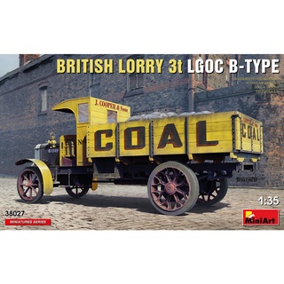 โมเดลประกอบ MiniArt 1/35 MI38027 BRITISH LORRY 3t LGOC B-TYPE