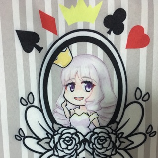 กระเป๋าผ้า Alice in Wonderland ราชินีขาว(White Queen) [Handmade]