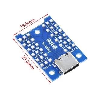 บอร์ดแปลง 3.0 3.1 USB-C 2.0 USB-A PCB Conveter ซ็อกเก็ต ปลั๊ก ตัวเมีย USB Type A , C Female adapter 2.54mm Pin connector