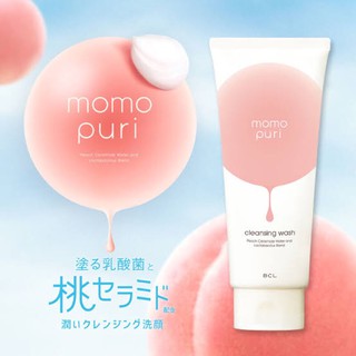 พร้อมส่ง💛Momo puri🍑🍑โฟมล้างหน้ากลิ่นพีช โฟมนุ่ม จากญี่ปุ่นค่ะ