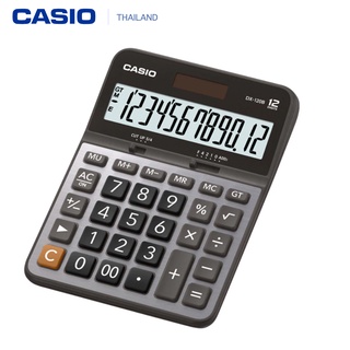 Casio DX-120B เครื่องคิดเลขตั้งโต๊ะ 12หลัก ของแท้100% รับประกันศูนย์เซ็นทรัลCMG 2 ปี Calculator เครื่องคิดเลข สีเงิน