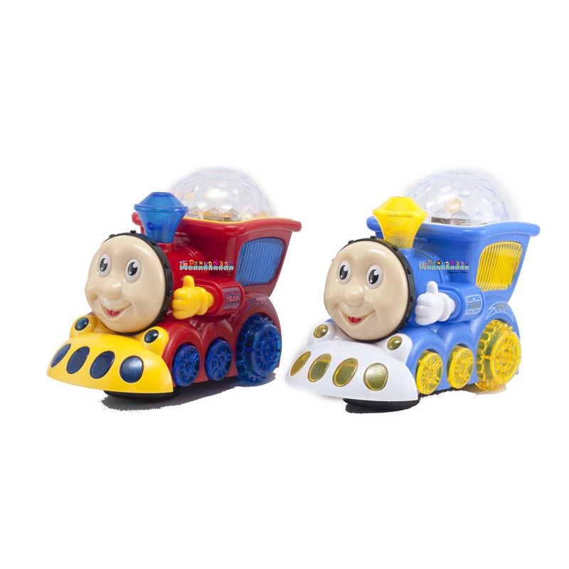 ProudNada Toys รถไฟชนถอยมีไฟส่องเพดาน(สีแดง) Light Train NO.YJ388-4