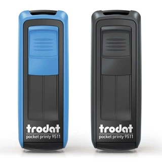 ตรายางหมึกในตัวพกพา trodat 9511 ใส่ ชื่อ - นามสกุล หรือ ชื่อ - นามสกุล- ตำแหน่ง (สั่งทำแจ้งข้อมูลทาง Chat)