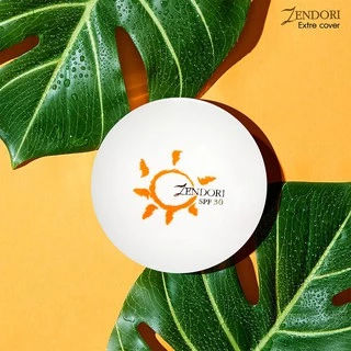 [พิเศษ!!ซื้อแป้ง1แถมฟรีลิปแคร์1แท่ง]Zendori Extra Cover Foundation SPF30 แป้งผสมรองพื้นกันแดด SPF30 ฟรี เซนโดริ ลิป แคร์