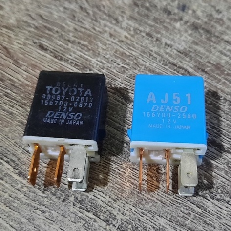 Relay 156700-0870, 156700-2560 รีเลย์รถยนต์ Denso 4ขา 12V 30A DENSO สำหรับ TOYOTA