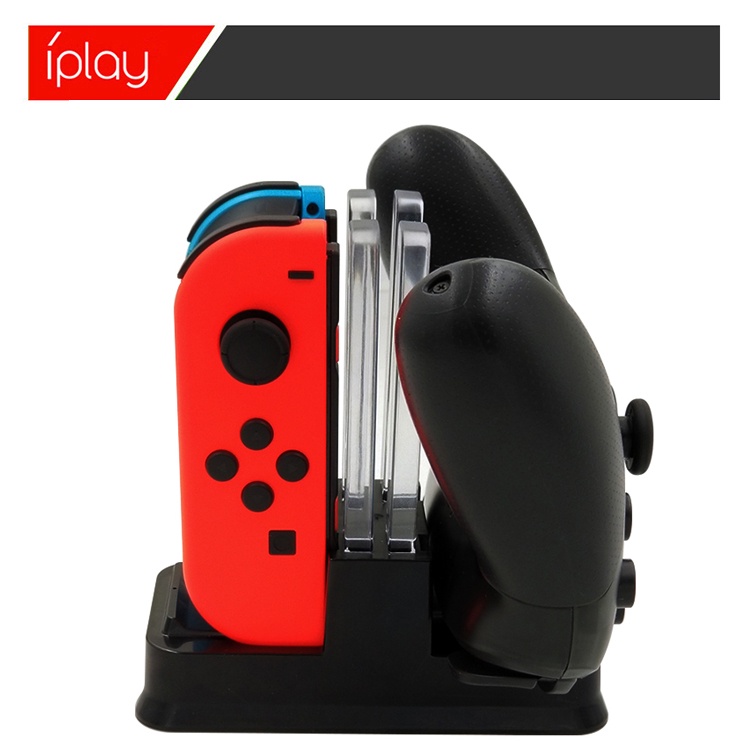 แท่นชาร์จจอย Con และ จอย Pro มีไฟบอกสถานะ ยี่ห้อ iPlay [Charging Dock For Nintendo Switch Joy-Con & Pro Controller]