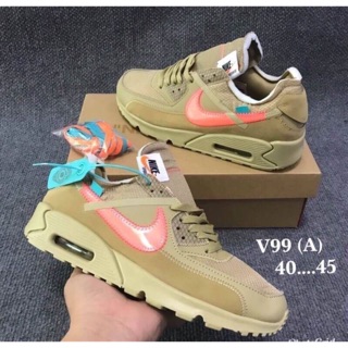 Airmax90 x offwhite ของโรงงานผลิตไม่ผ่านQC