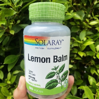 เลมอนบาล์ม Lemon Balm 475 mg 100 VegCaps (Solaray®)