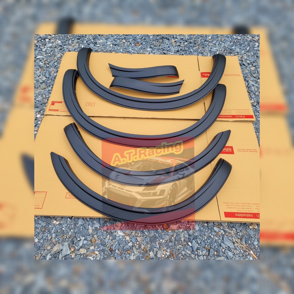 คิ้วล้อ mu-x 2021 2022 2023 ตรงรุ่น ขอบกาว 8 ชิ้น เข้ารูป  ขนาด 3 นิ้ว สีดำด้าน และดำเงา