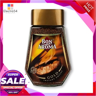 บอน อโรมา กาแฟ โกลด์ 200 กรัมกาแฟและครีมเทียมBon Aroma Gold Coffee 200 g