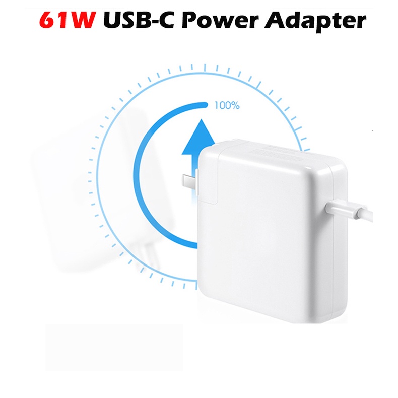 ใหม่ 61W USB-C Power Adapter และสายชาร์จ USB-C สําหรับ A1708 A1718 A1540 A1719 Air13" Pro15"