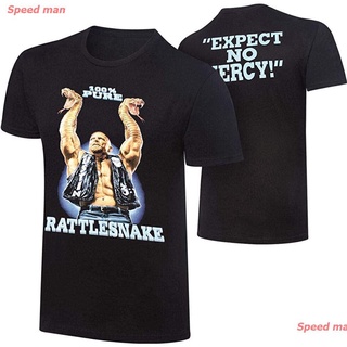 แรนดี ออร์ตัน ผู้ชาย เสื้อยืด WWE Authentic Wear Stone Cold Steve Austin Rattlesnake Retro T-Shirt Black กีฬา เสื้อยืดลา