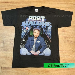 POST MALONE RAPPER HIPHOP เสื้อวง เสื้อทัวร์ ผ้าดำสนิท