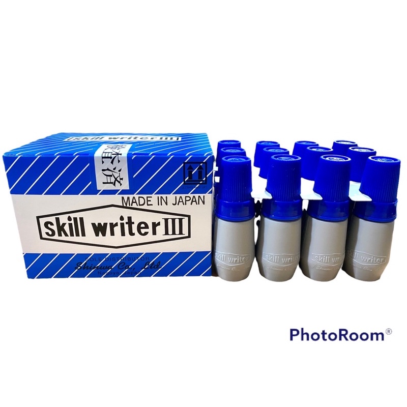 น้ำหมึกอุตสาหกรรม SHINWA SKILL WRITER III REFILL INK PEN (12 Pcs.) มีให้เลือก 3 สี