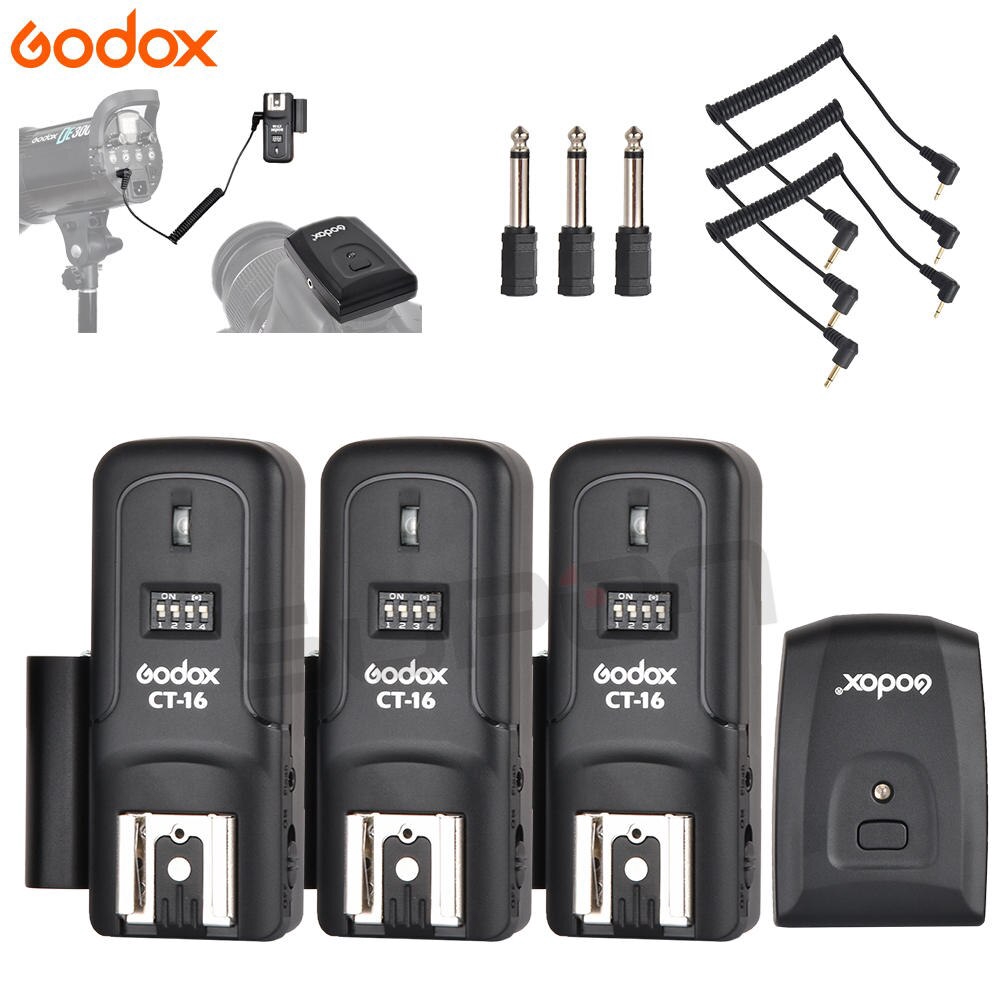 Godox CT-16 16 ช่องวิทยุไร้สายแฟลชทริกเกอร์เครื่องส่งสัญญา รูปที่ 8